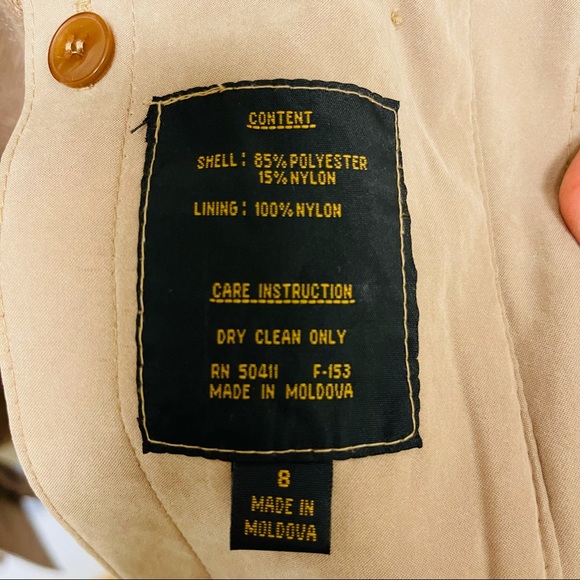 Fleet Street Vintage Rain Trench Coat - Picture 14 of 15